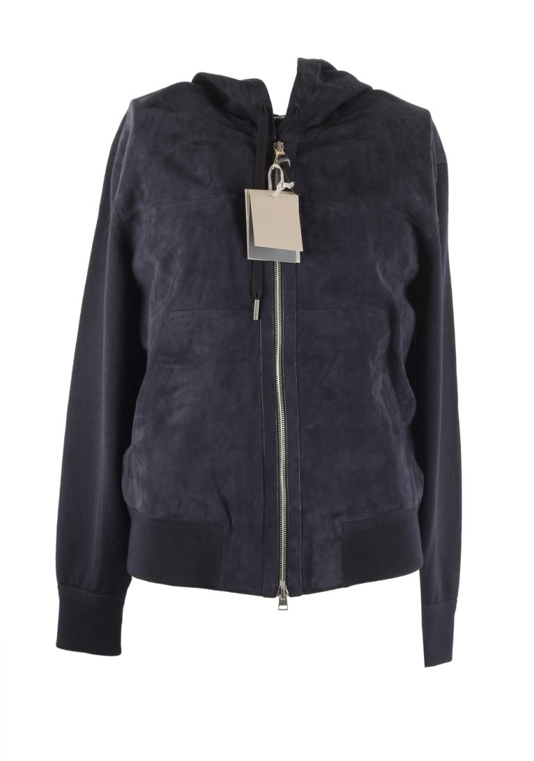 TOM FORD Blue Suede Zipper Hoody Size 48 / 38R U.S. In Wool - thumbnail | Costume Limité