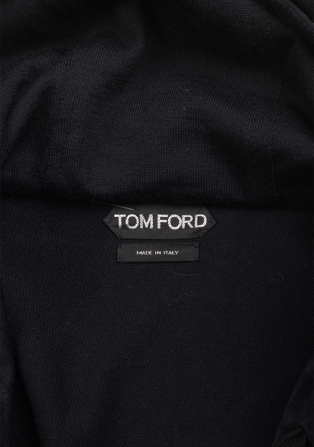 TOM FORD Blue Suede Zipper Hoody Size 48 / 38R U.S. In Wool | Costume Limité