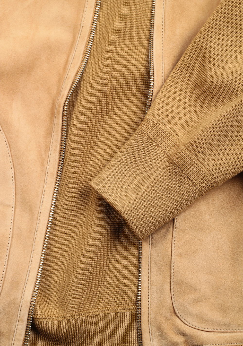 TOM FORD Brown Suede Knit Size 48 / 38R U.S. In Wool | Costume Limité