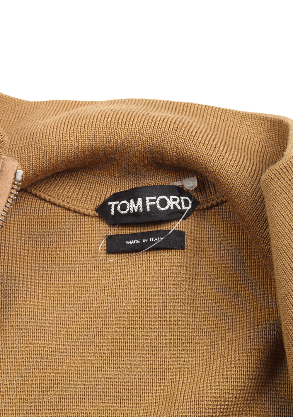 TOM FORD Brown Suede Knit Size 48 / 38R U.S. In Wool | Costume Limité