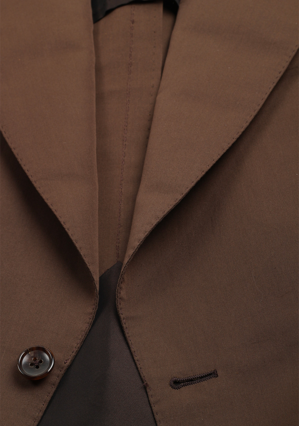 TOM FORD Atticus Brown Cotton Silk Sport Coat | Costume Limité