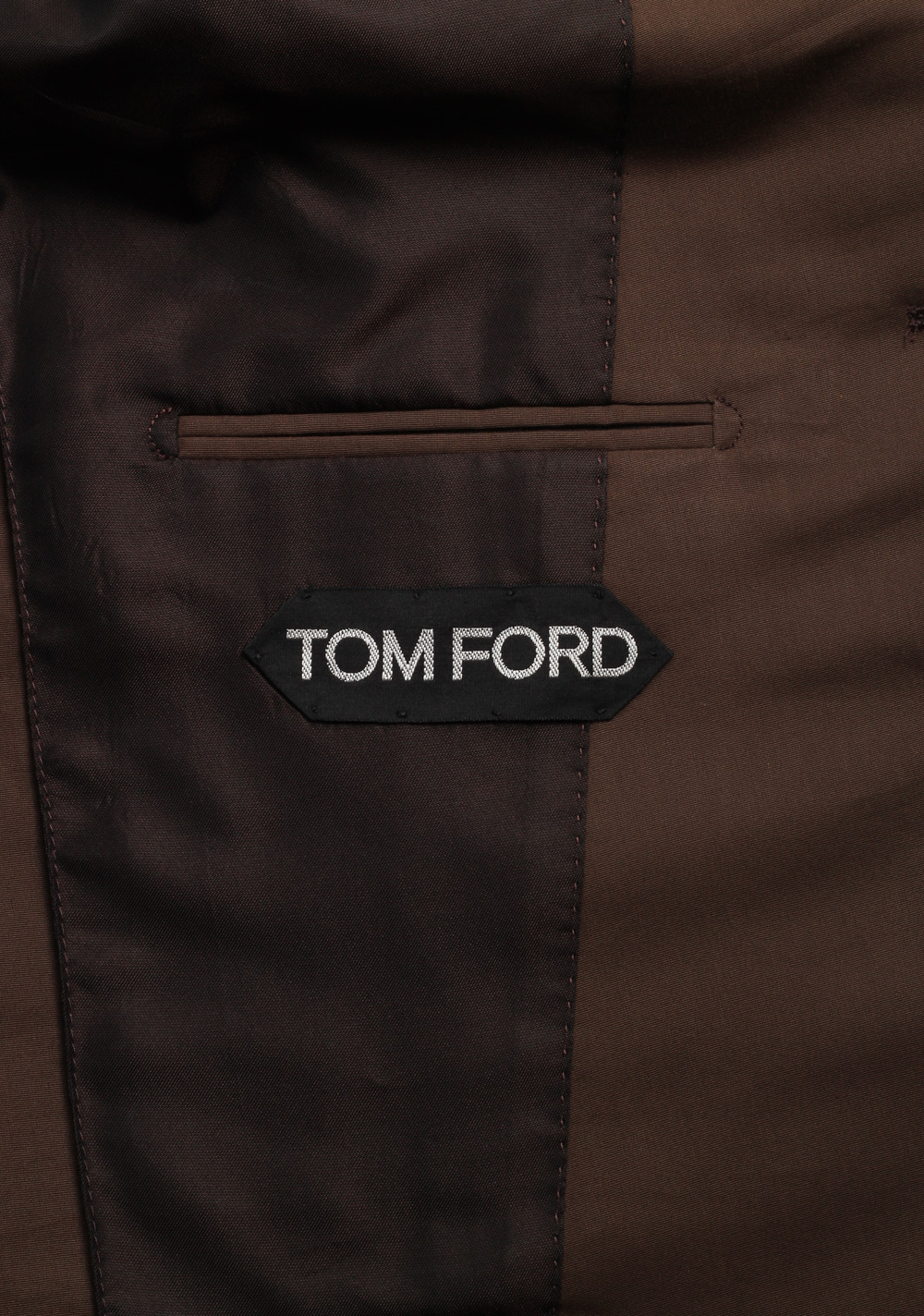 TOM FORD Atticus Brown Cotton Silk Sport Coat | Costume Limité