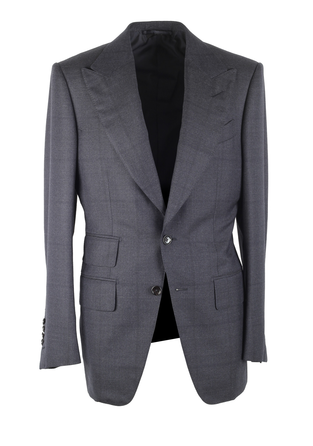 TOM FORD Atticus Gray Checked Suit Size 46 / 36R U.S. | Costume Limité