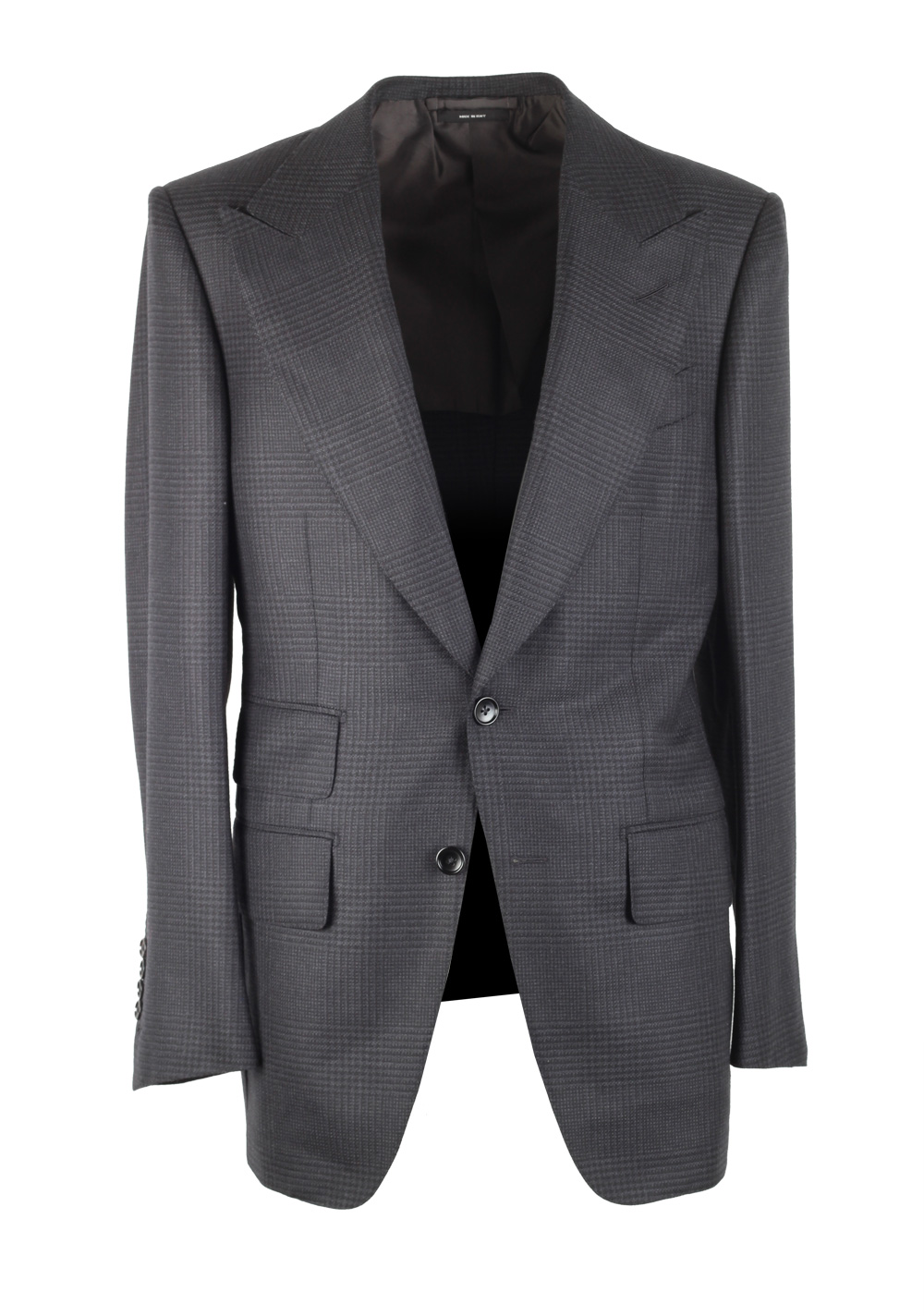 TOM FORD Atticus Gray Checked Suit Size 46 / 36R U.S. | Costume Limité