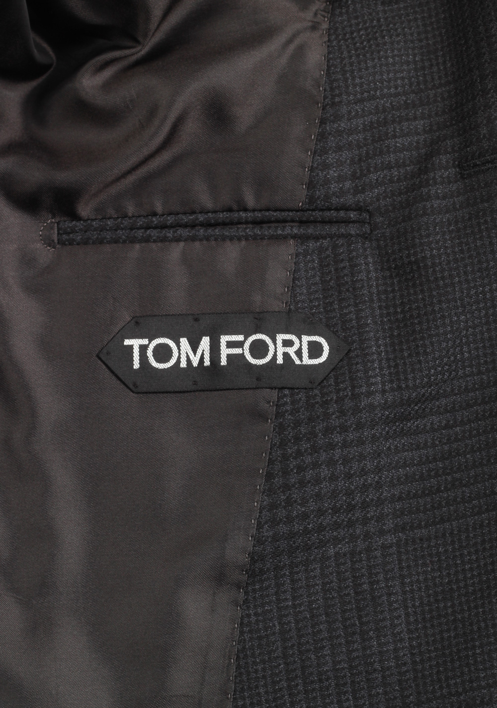 TOM FORD Atticus Gray Checked Suit Size 46 / 36R U.S. | Costume Limité