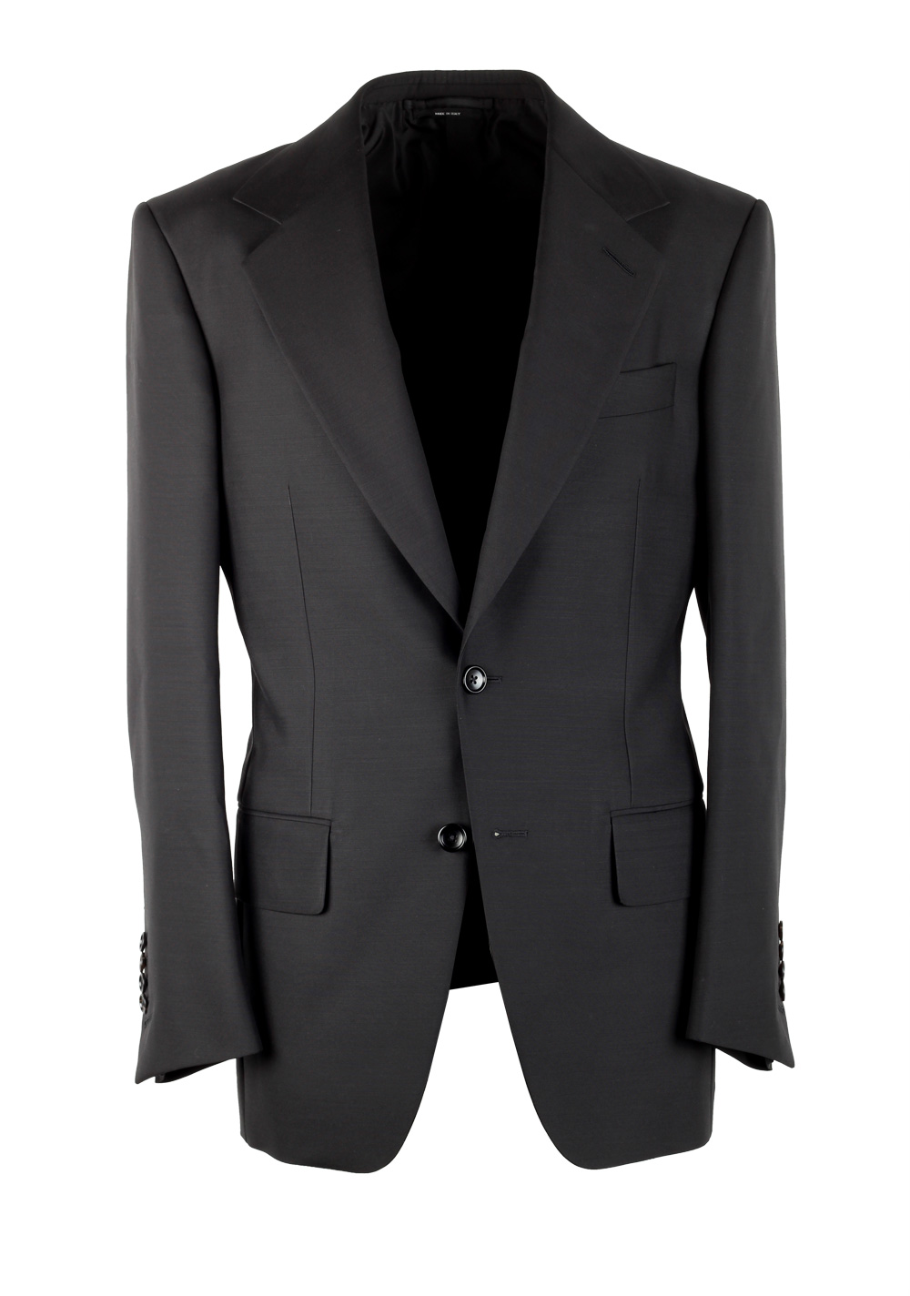 TOM FORD New Spencer Solid Black Suit Size 46 / 36R U.S. | Costume Limité