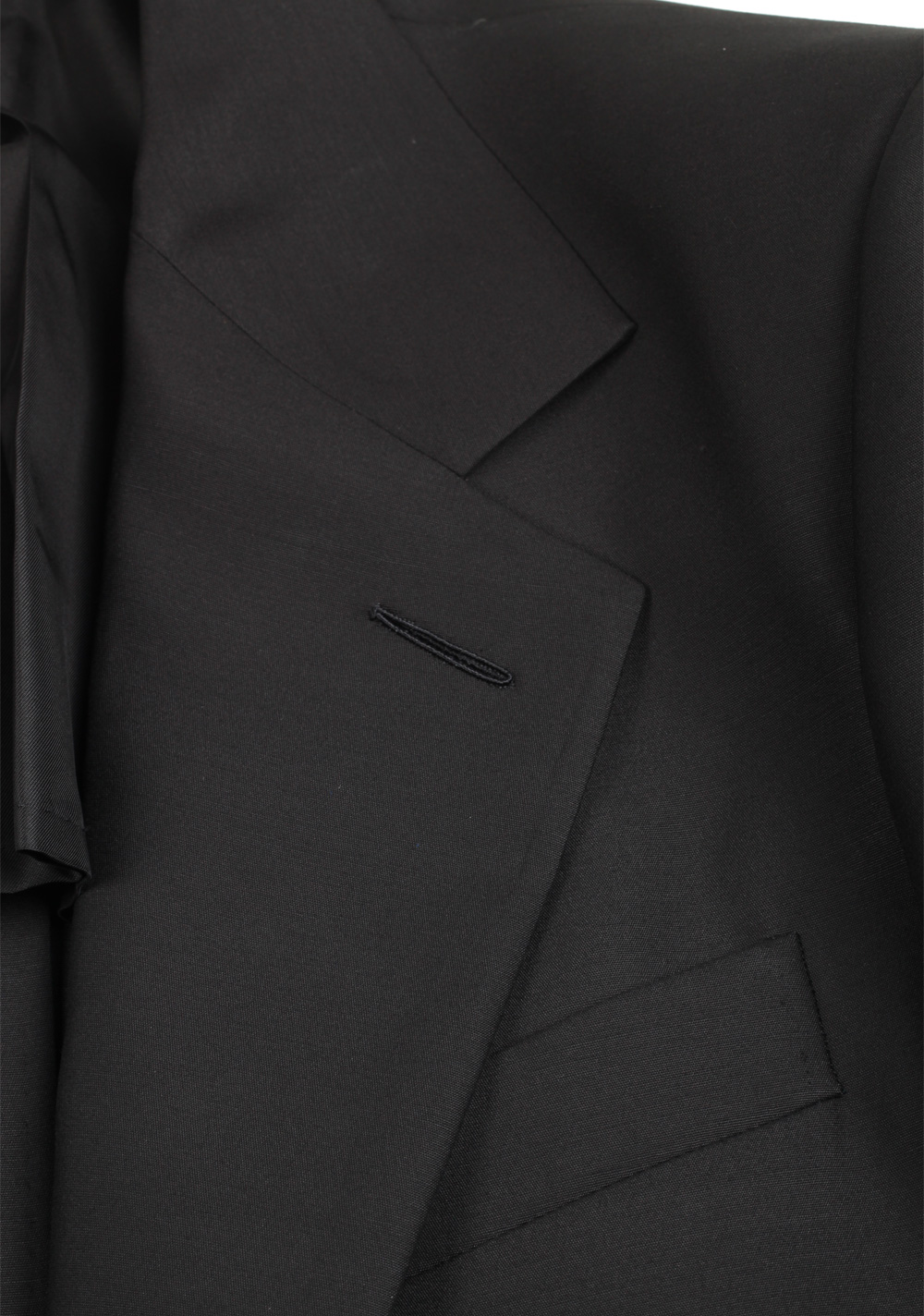 TOM FORD New Spencer Solid Black Suit Size 46 / 36R U.S. | Costume Limité