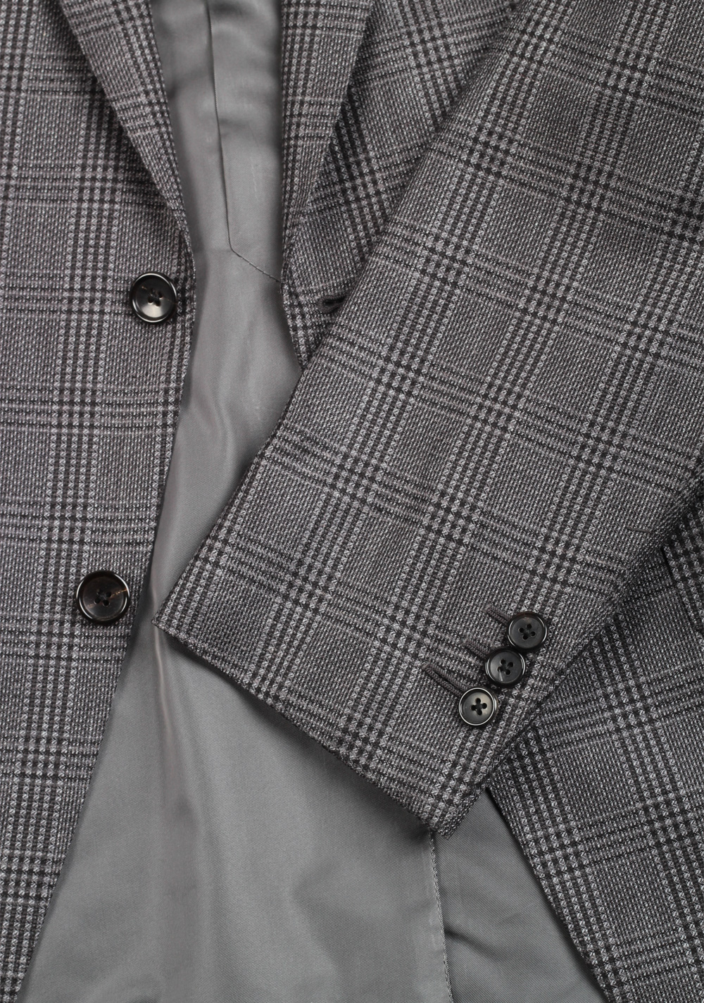 TOM FORD Shelton Checked Gray Suit Size 48 / 38R U.S. | Costume Limité