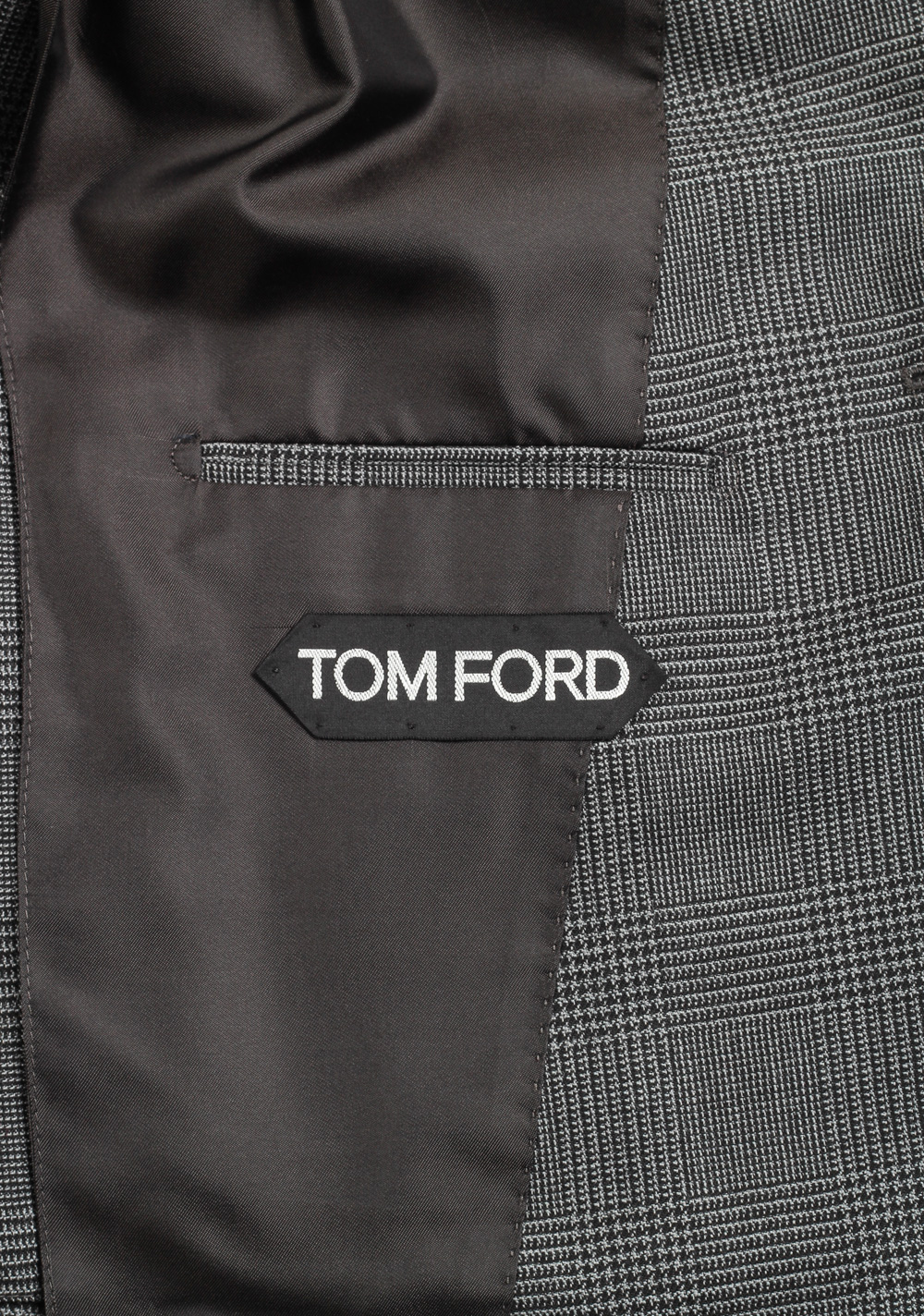 TOM FORD Atticus Gray Checked Suit Size 46 / 36R U.S. | Costume Limité