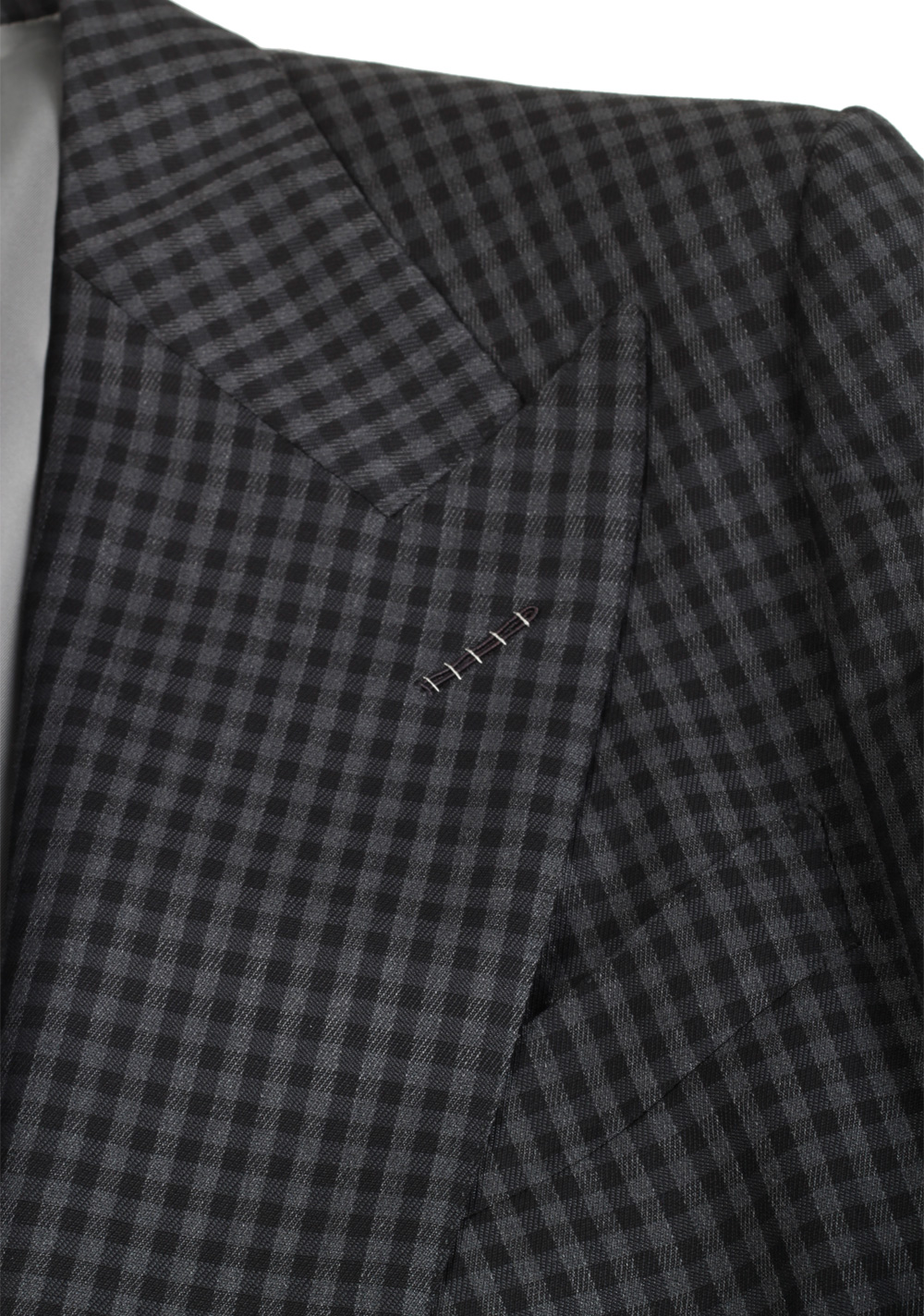 TOM FORD Wetherby Double Breasted Gray Suit Size 48 / 38R U.S. | Costume Limité