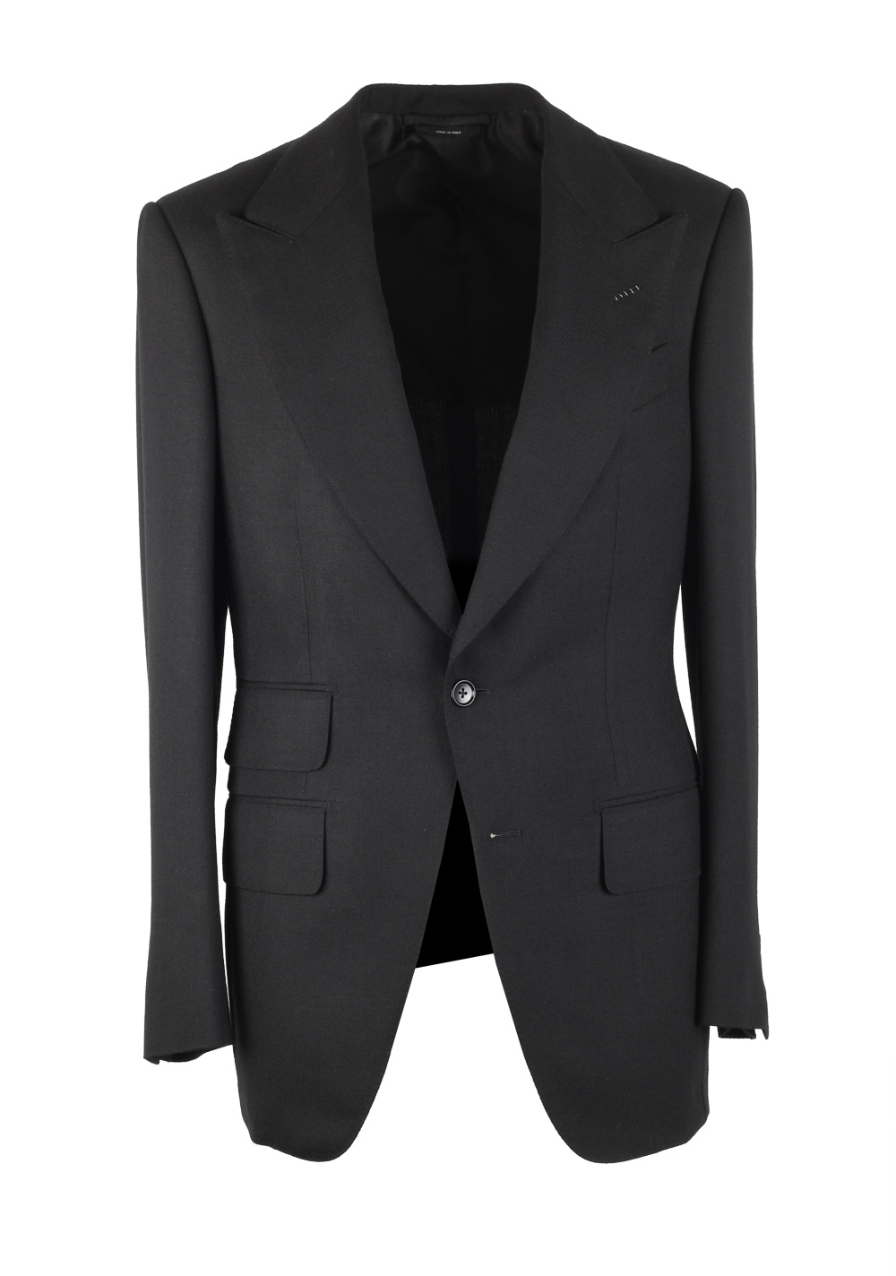 TOM FORD Atticus Solid Black Suit Size 46 / 36R U.S. | Costume Limité