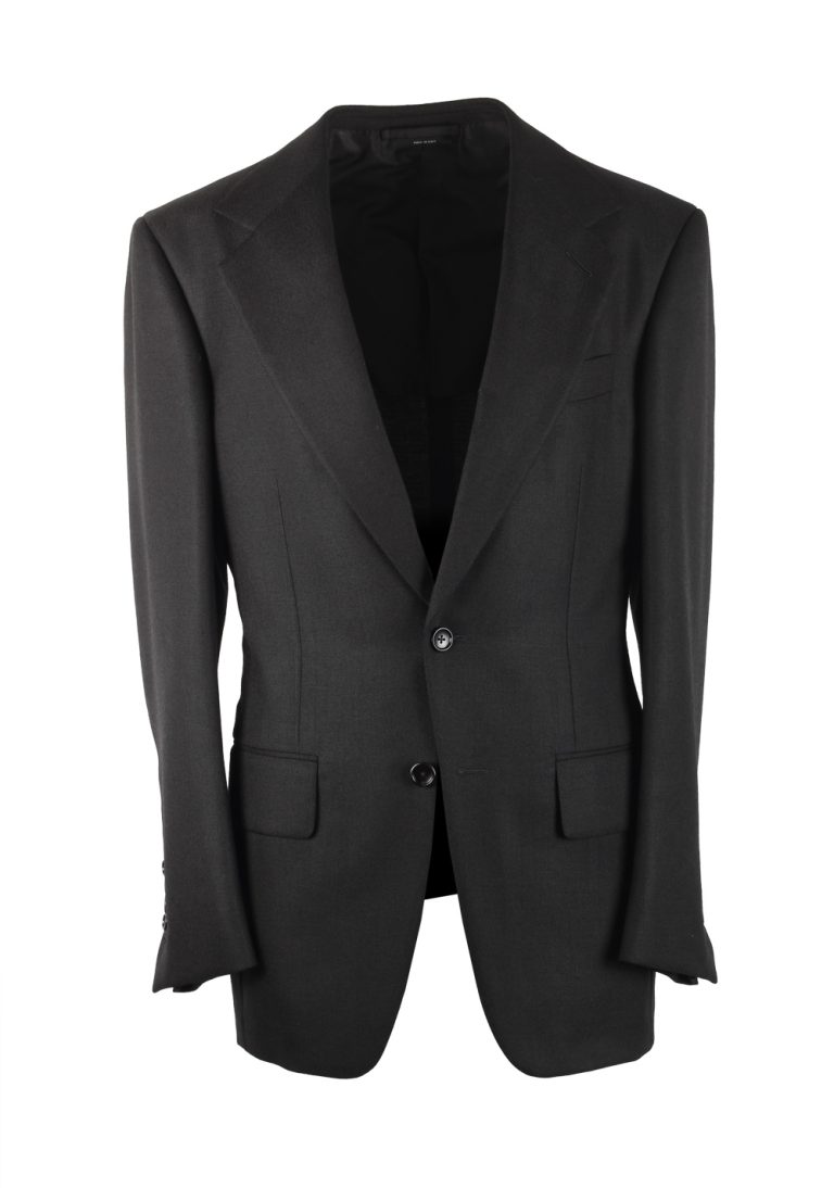 TOM FORD New Spencer Solid Black Suit Size 46 / 36R U.S. - thumbnail | Costume Limité