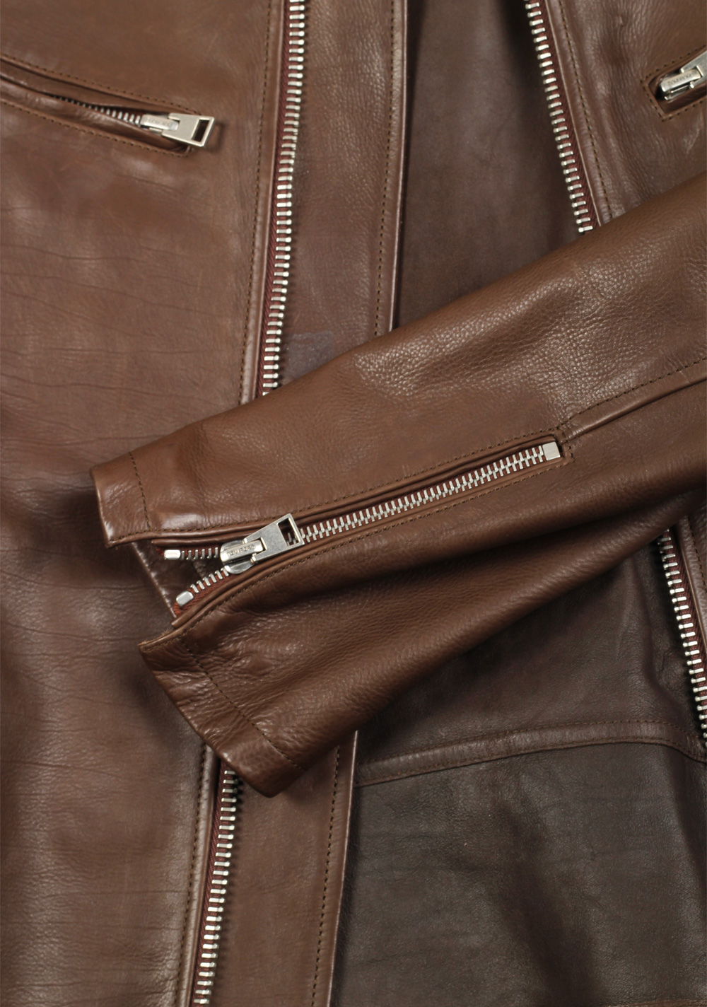 TOM FORD Brown Leather Jacket Coat Size 48 / 38R U.S. | Costume Limité