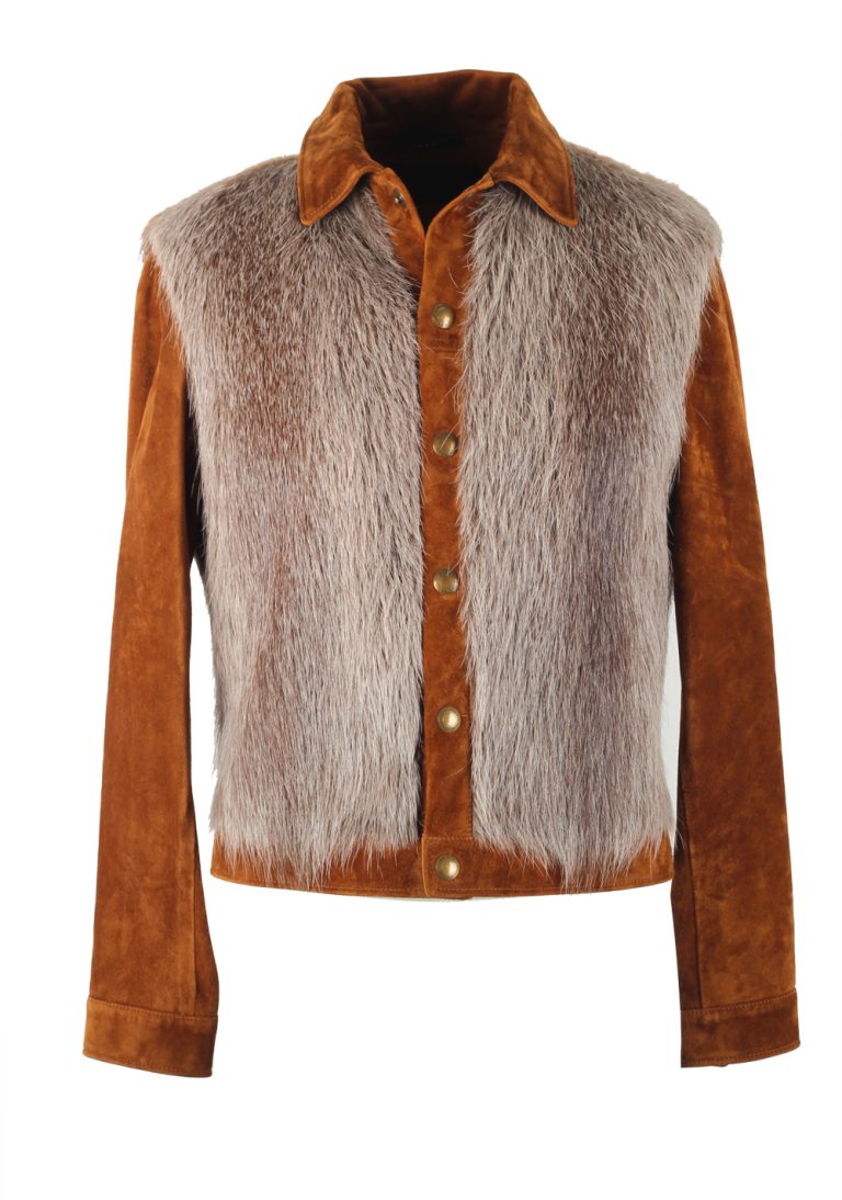 TOM FORD Brown Cashmere Suede Pony Fur Jacket Size 48 / 38R U.S. Outerwear - thumbnail | Costume Limité