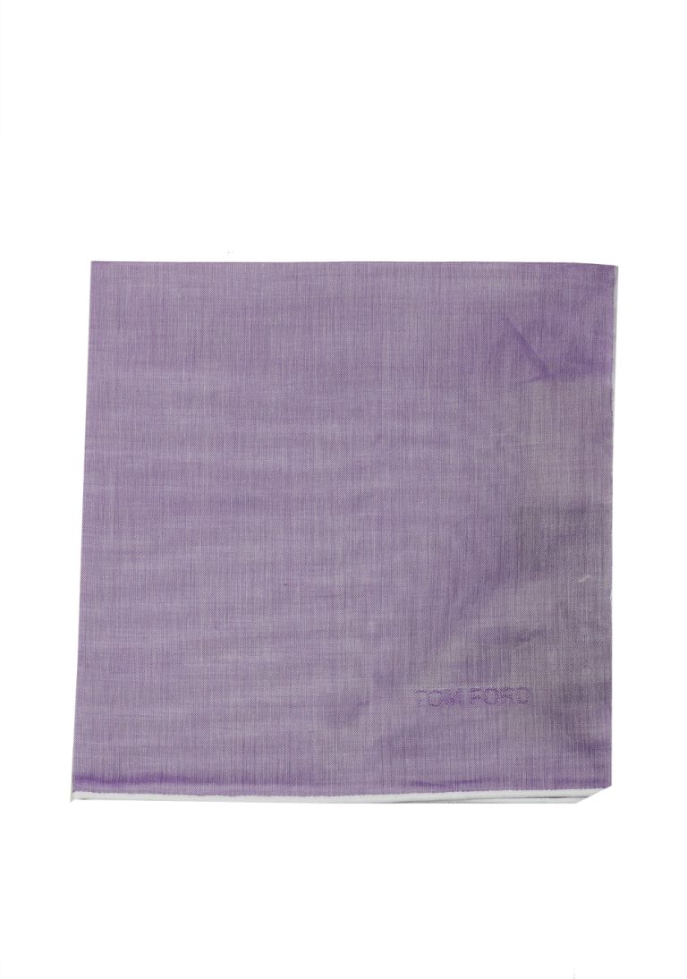 Tom Ford Lilac Cotton Pocket Square Solid 16″ x 16″ - thumbnail | Costume Limité