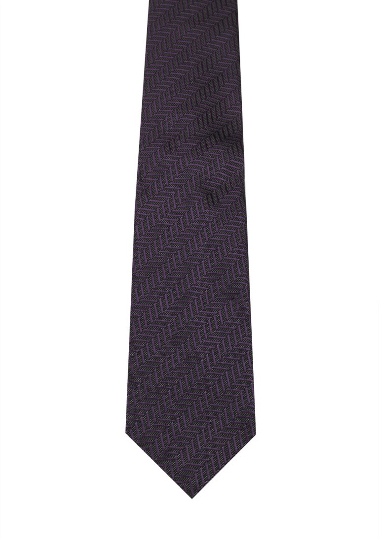 TOM FORD Herringbone Purple Tie In Silk - thumbnail | Costume Limité