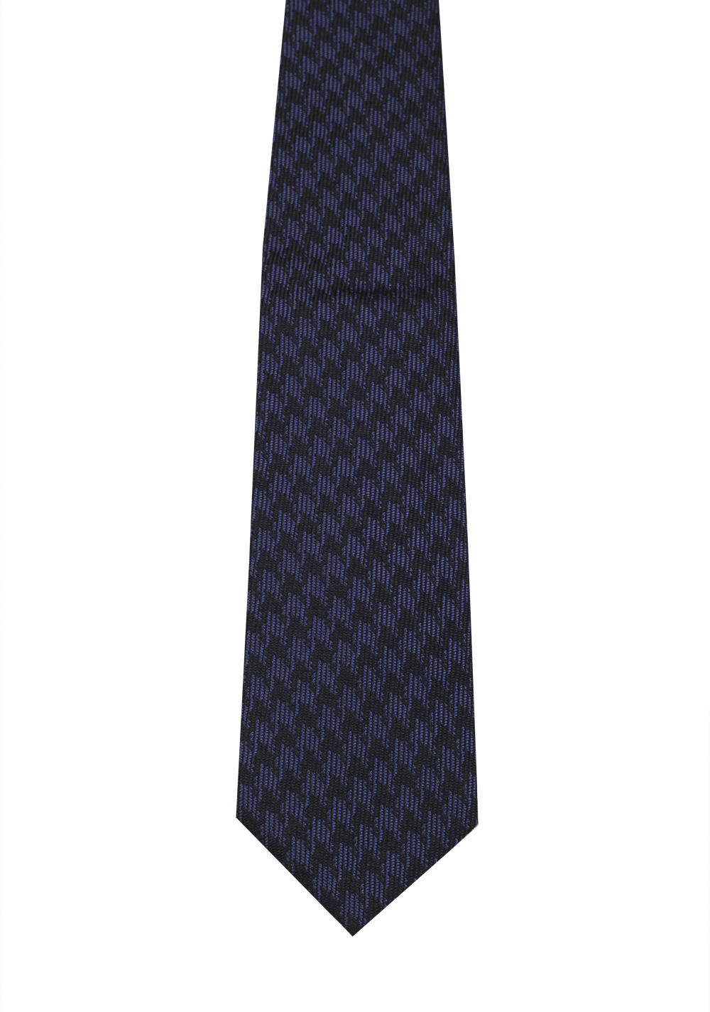 TOM FORD Patterned Black Blue Tie In Silk | Costume Limité