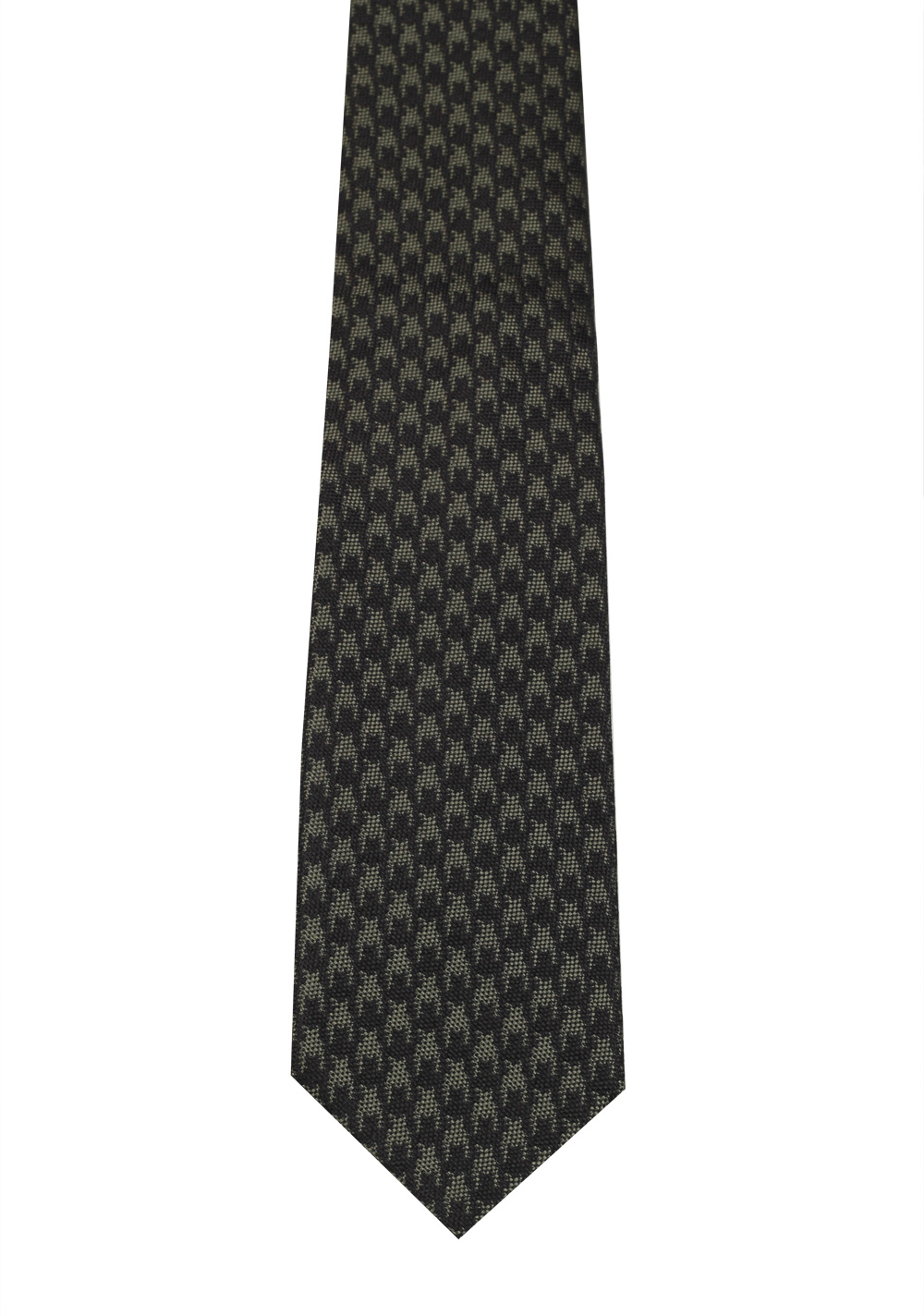 TOM FORD Patterned Black Green Tie In Silk | Costume Limité