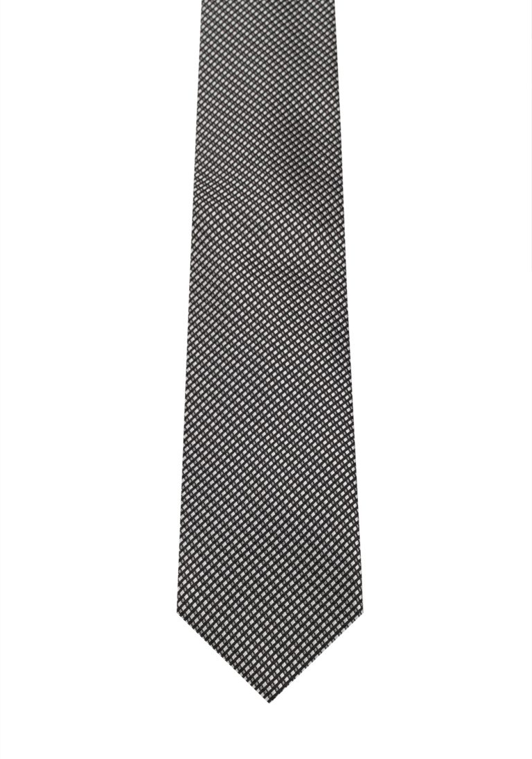 TOM FORD Patterned Black White Tie In Silk - thumbnail | Costume Limité