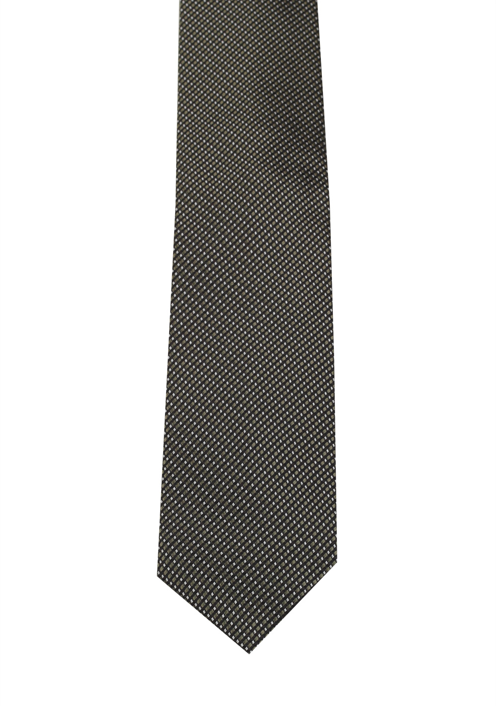 TOM FORD Patterned Black Brown White Tie In Silk Blend | Costume Limité