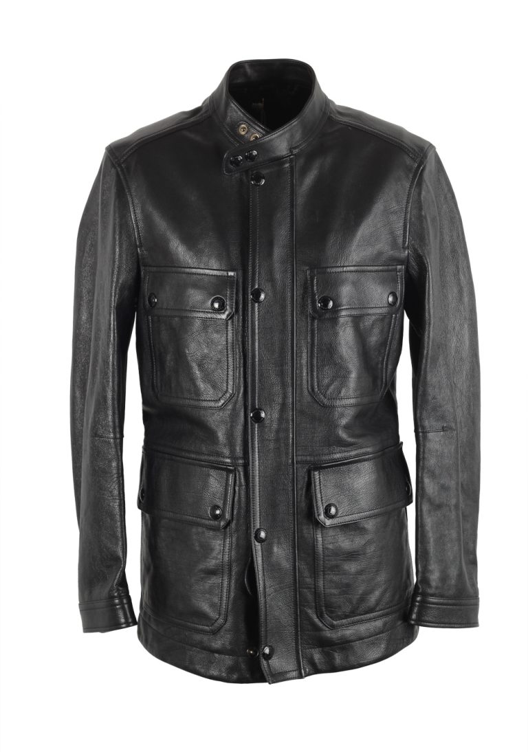 TOM FORD Leather Biker Jacket Coat Size 48 / 38R U.S. Outerwear - thumbnail | Costume Limité