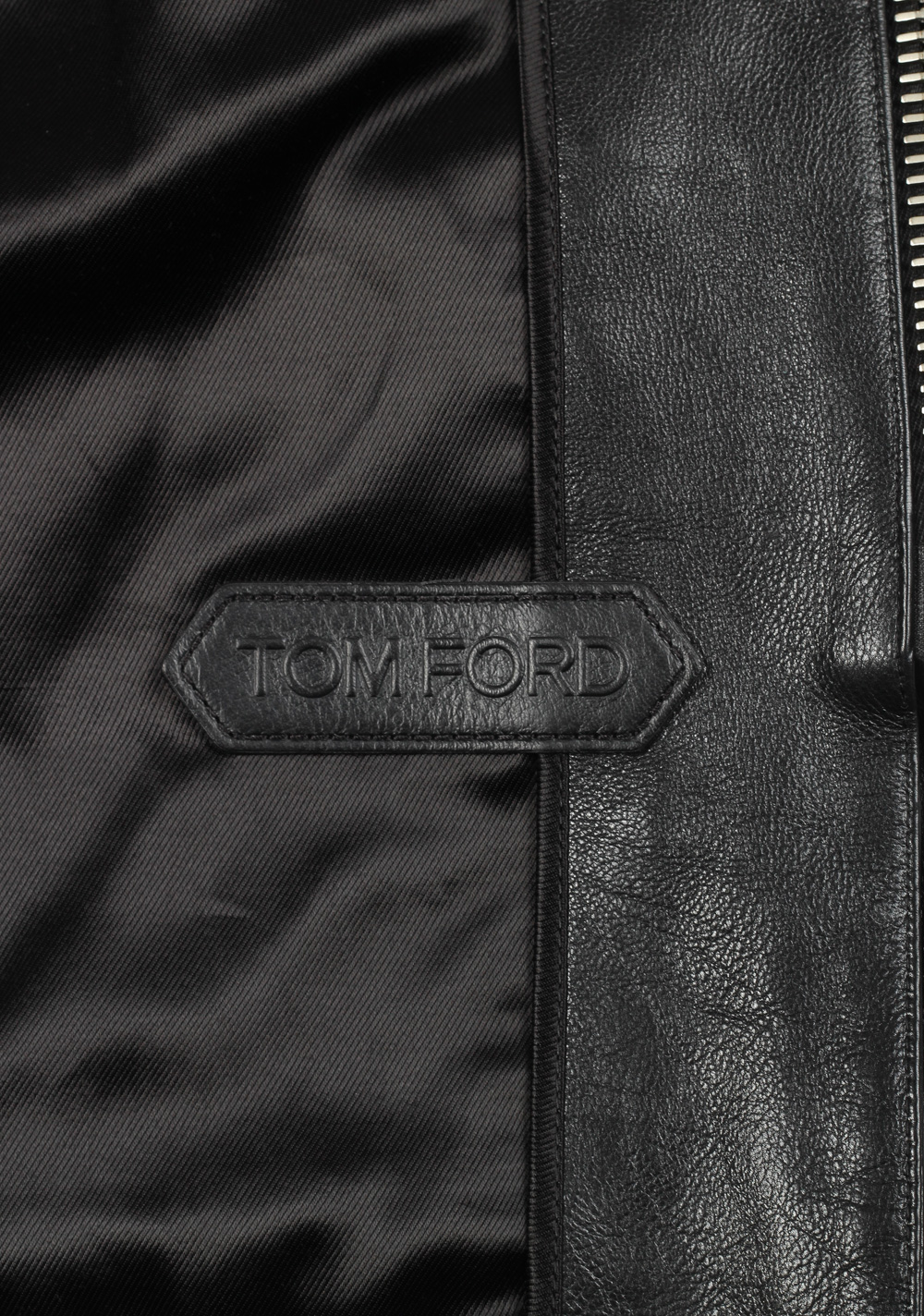 TOM FORD Leather Biker Jacket Coat Size 48 / 38R U.S. Outerwear | Costume Limité