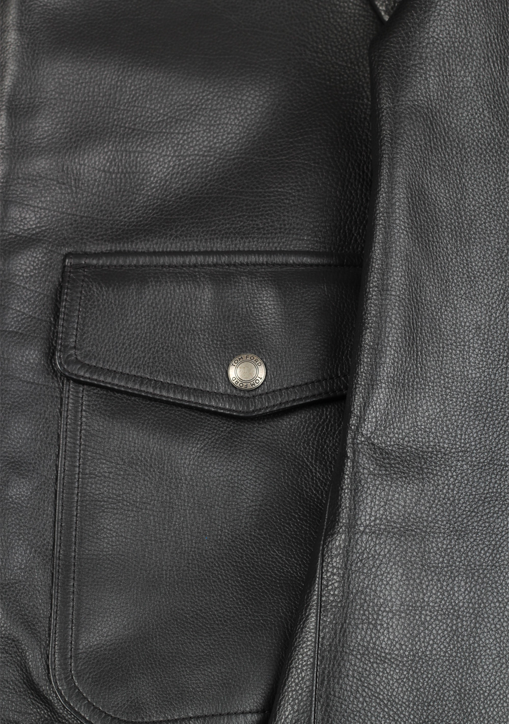 TOM FORD Leather Biker Jacket Coat Size 48 / 38R U.S. Outerwear | Costume Limité