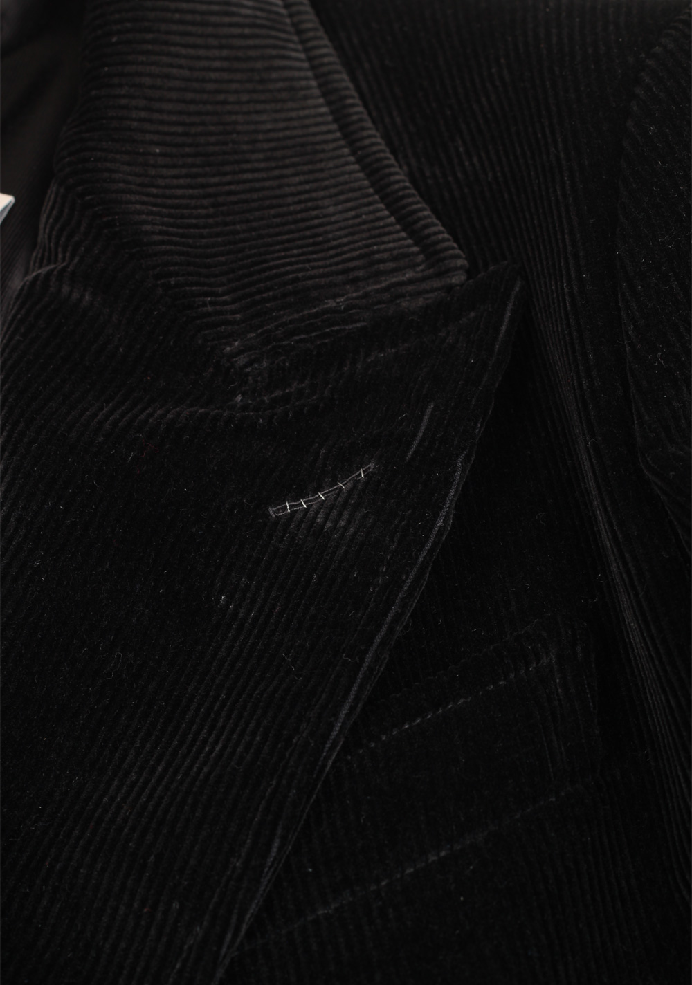 TOM FORD Black Corduroy Peacoat Size 48 / 38R U.S. Outerwear | Costume Limité