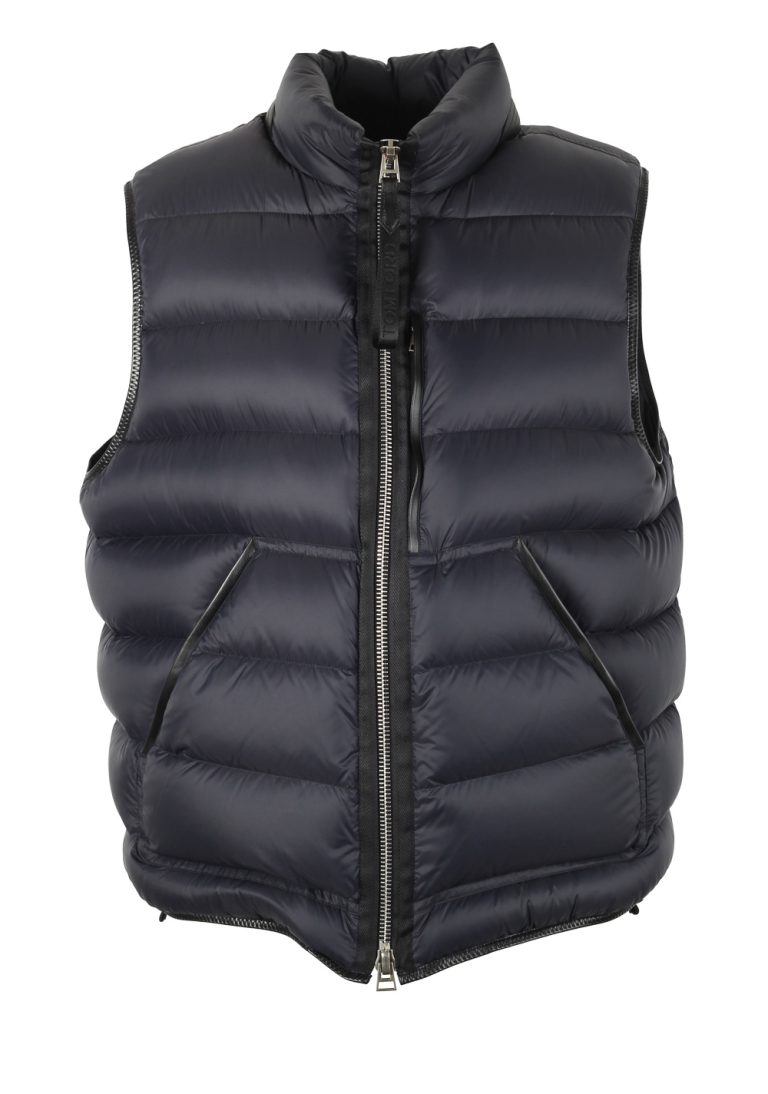 TOM FORD Blue Quilted Shell Down Gilet Vest Size 54 / 44R U.S. - thumbnail | Costume Limité