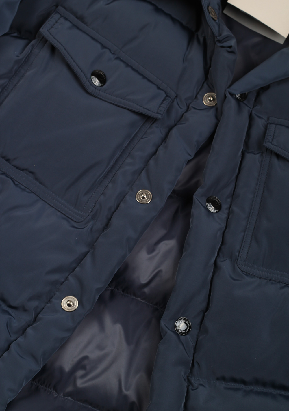TOM FORD Blue Quilted Down Jacket Coat Size 54 / 44R U.S. | Costume Limité