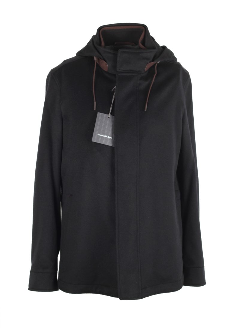 ZEGNA Black Oasi Cashmere Coat Size 48 / 38R U.S. - thumbnail | Costume Limité