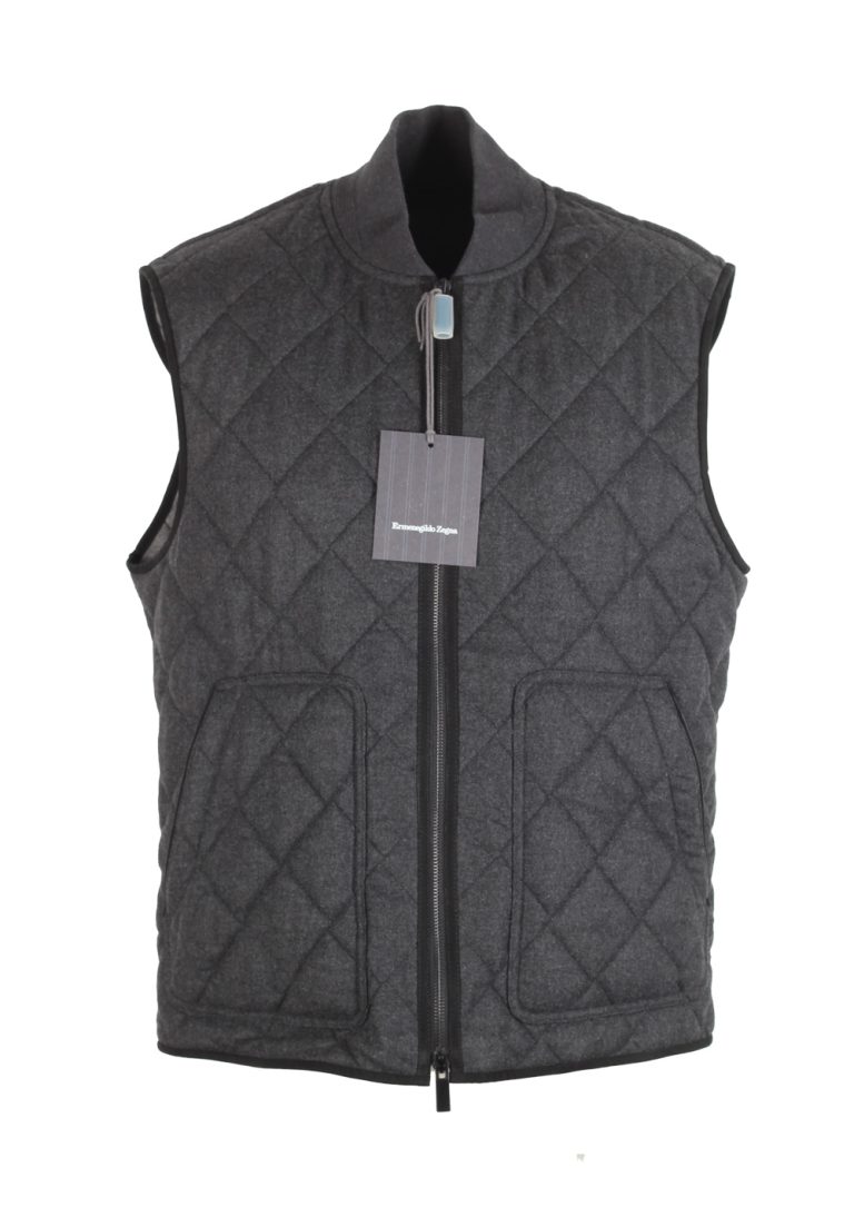 ZEGNA Gray Cashmere 14 Milmil 14 Vest Gilet Size 48 / 38R U.S. - thumbnail | Costume Limité