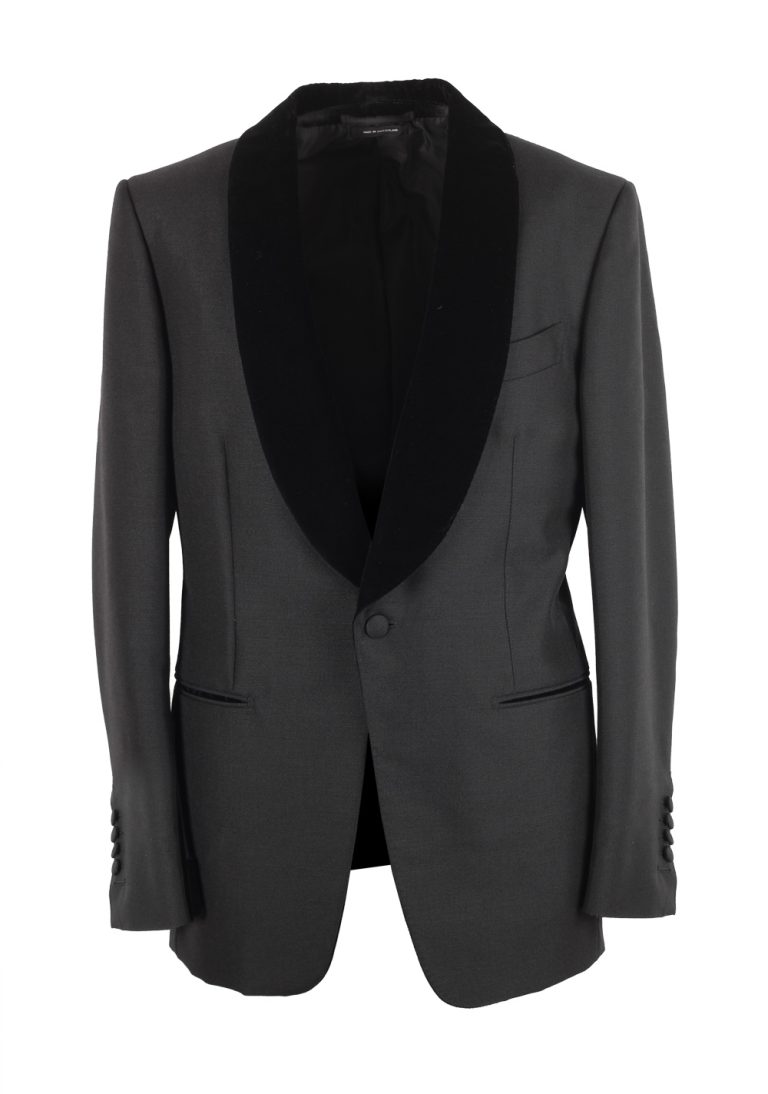 TOM FORD Shelton Shawl Collar Black Tuxedo Suit Smoking Size 48 / 38R U.S. - thumbnail | Costume Limité