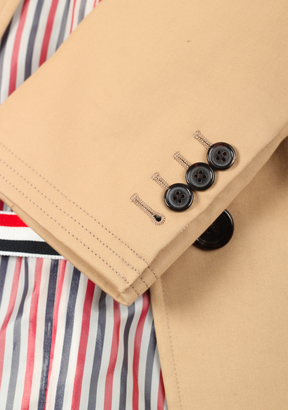 Thom Browne NEW YORK Beige Jacket Coat | Costume Limité