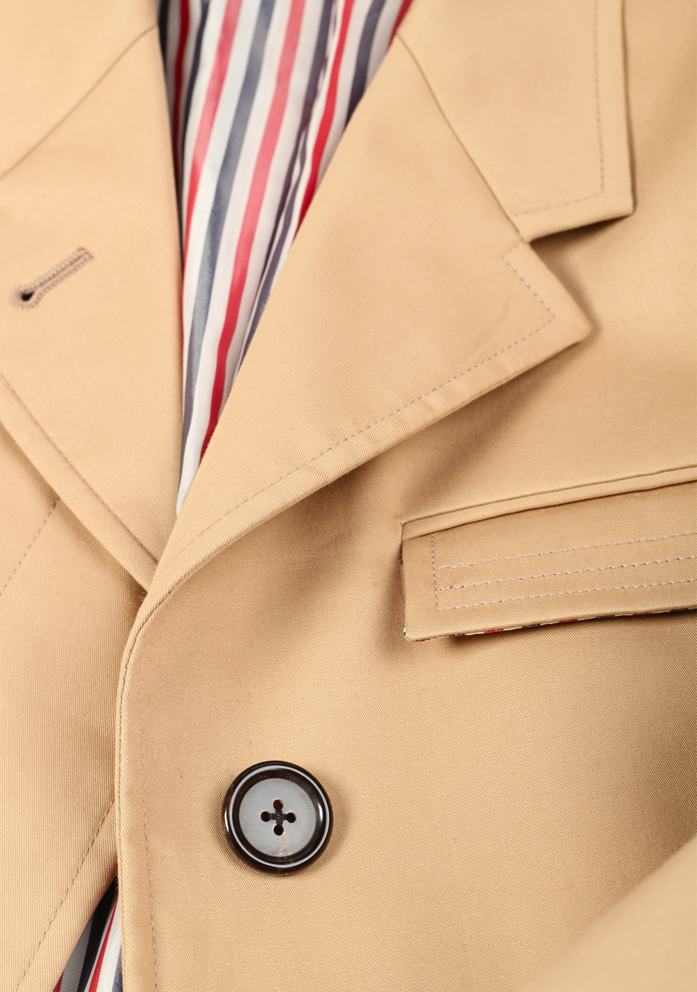 Thom Browne NEW YORK Beige Jacket Coat | Costume Limité