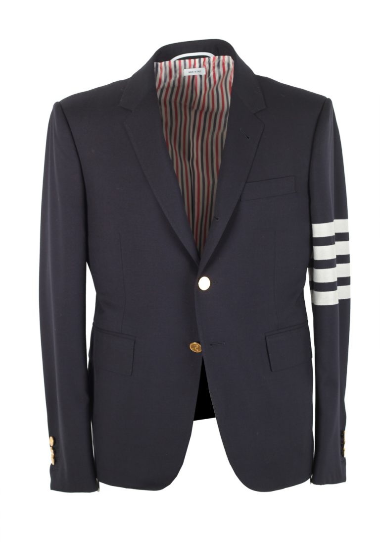 Thom Browne NEW YORK 4 Bar Blue Blazer Sport Coat - thumbnail | Costume Limité