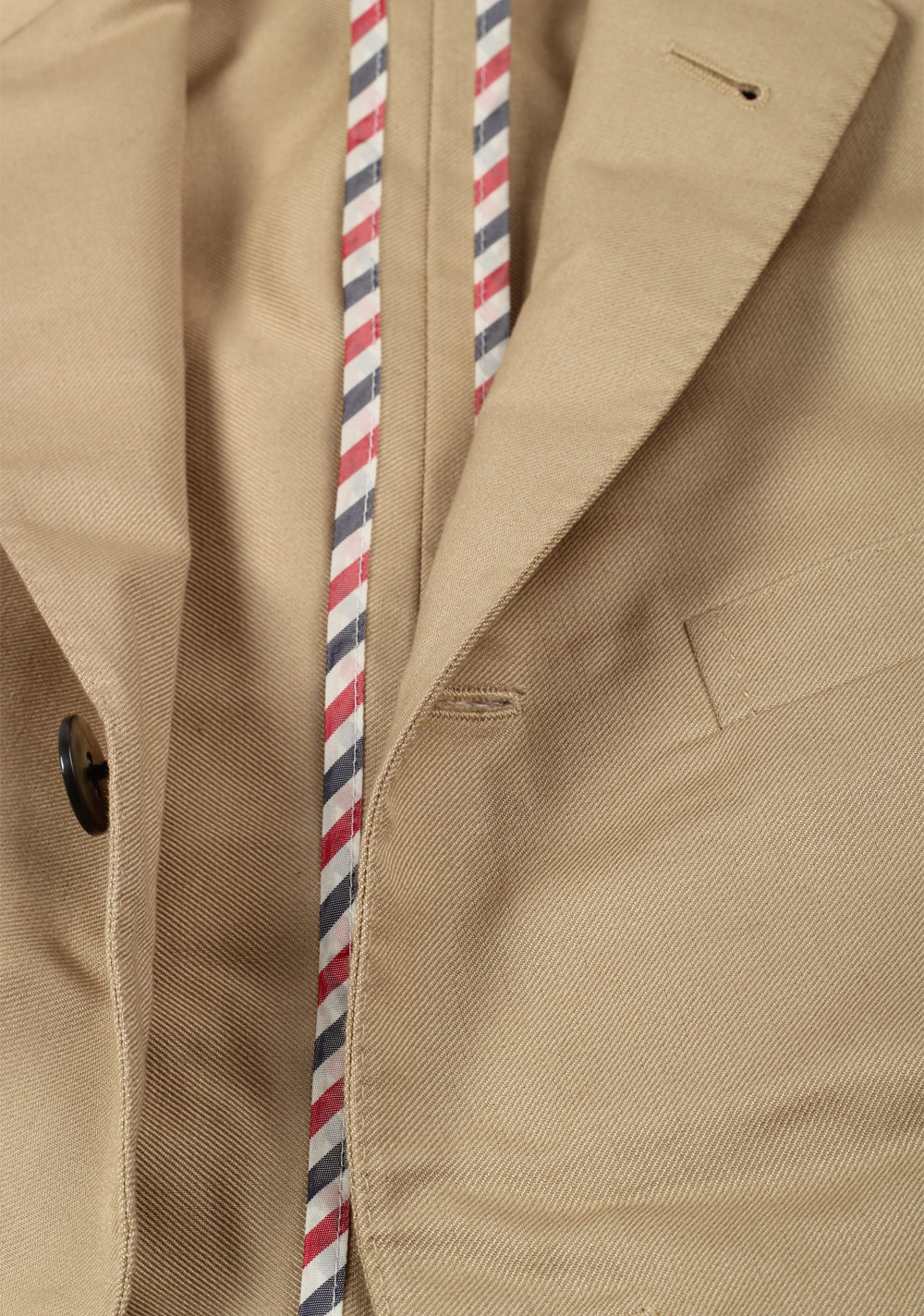 Thom Browne NEW YORK 4 Bar Beige Blazer Sport Coat | Costume Limité