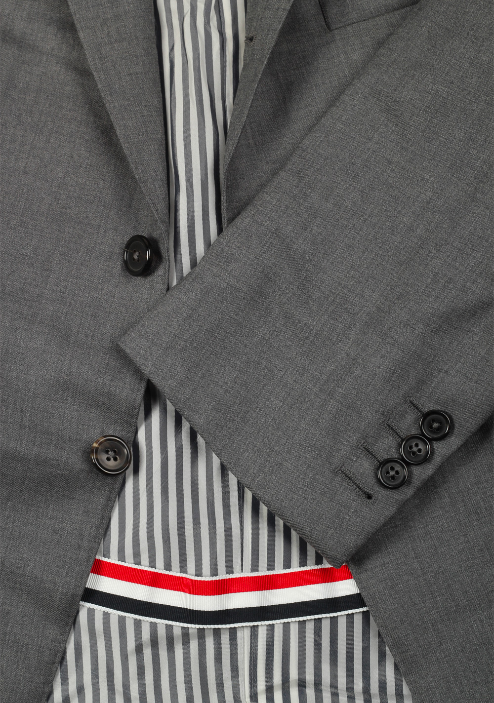 Thom Browne NEW YORK Twill High Armhole Gray Blazer Sport Coat Size 56 / 46 U.S. | Costume Limité