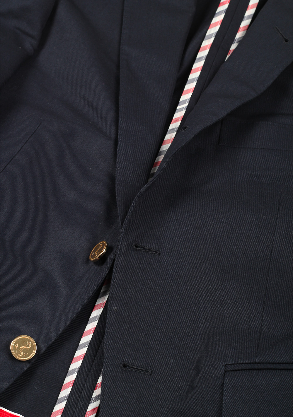 Thom Browne NEW YORK Twill High Armhole Blue Blazer Sport Coat Size 46 / 36R U.S. | Costume Limité