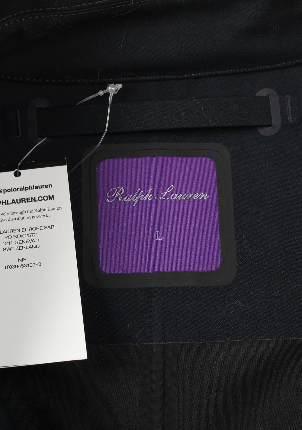 Ralph Lauren Purple Label Blue Rain Coat | Costume Limité