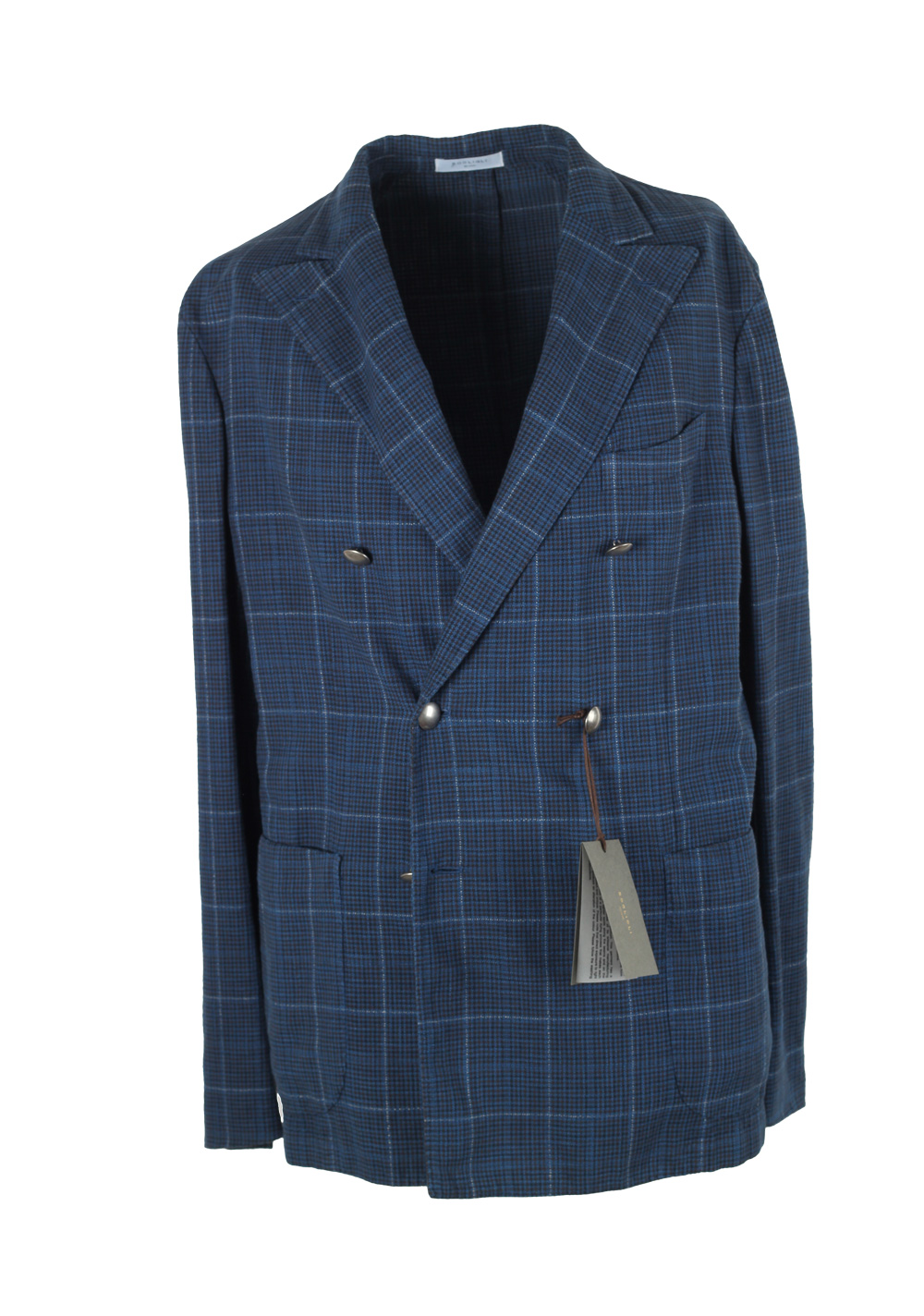 Boglioli K Jacket Blue Double Breasted Sport Coat Size 50 / 40R U.S. | Costume Limité