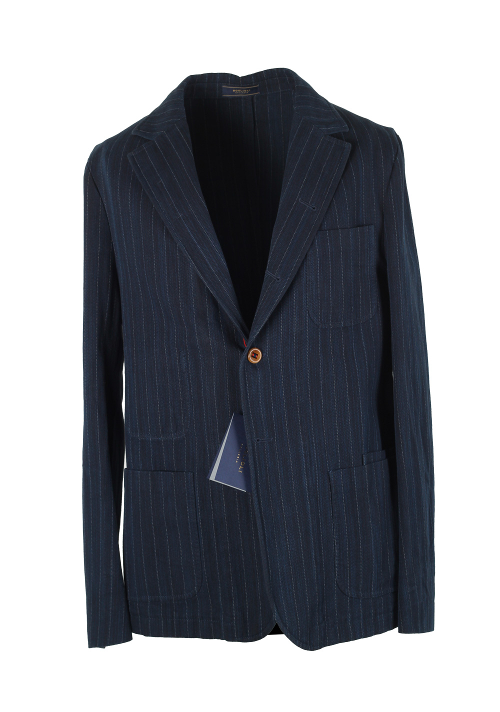 Boglioli Model Galleria 74 Blue Sport Coat Size 48 / 38R U.S. | Costume Limité