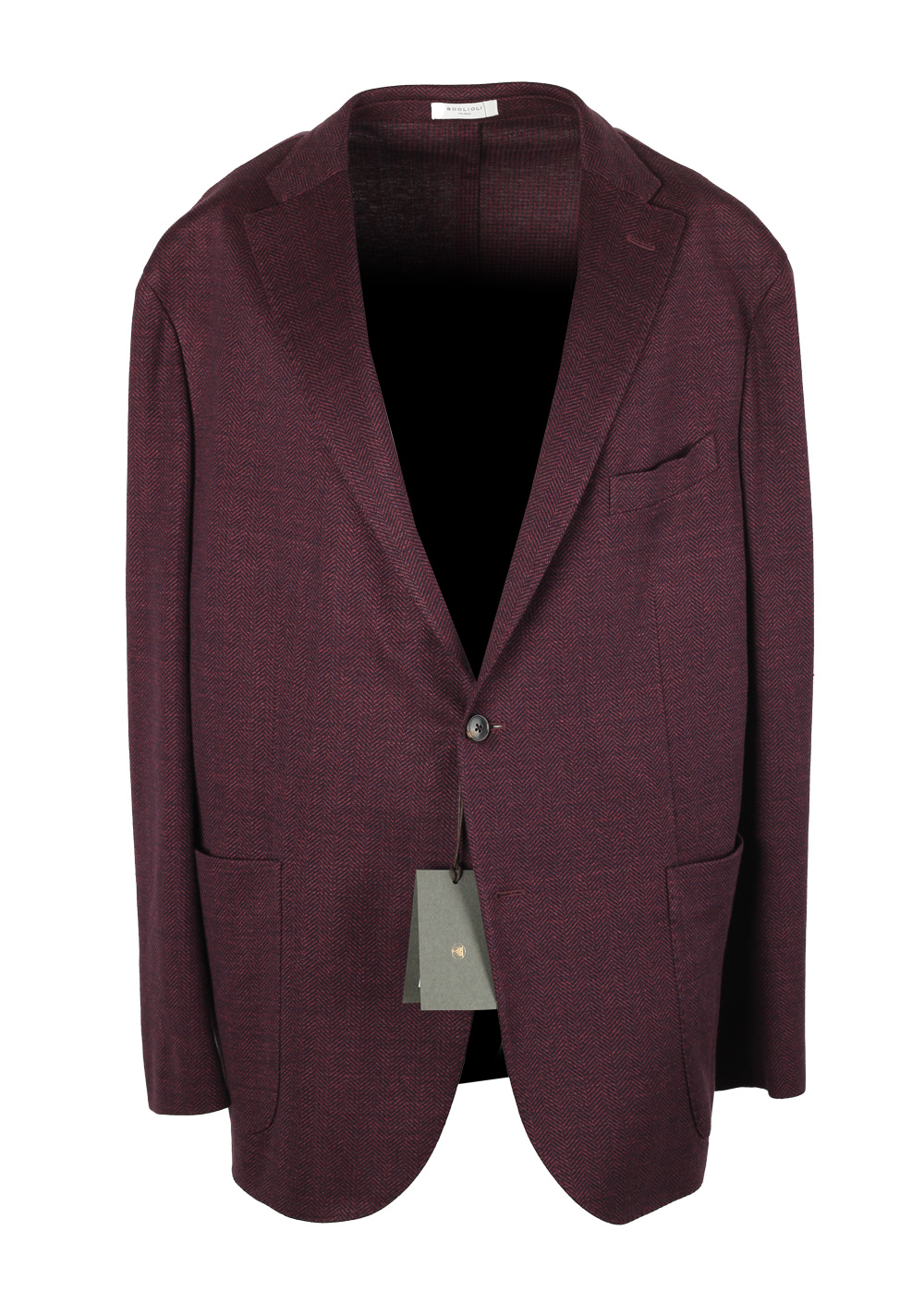 Boglioli K Jacket Burgundy Sport Coat Size 60 / 50R U.S. | Costume Limité