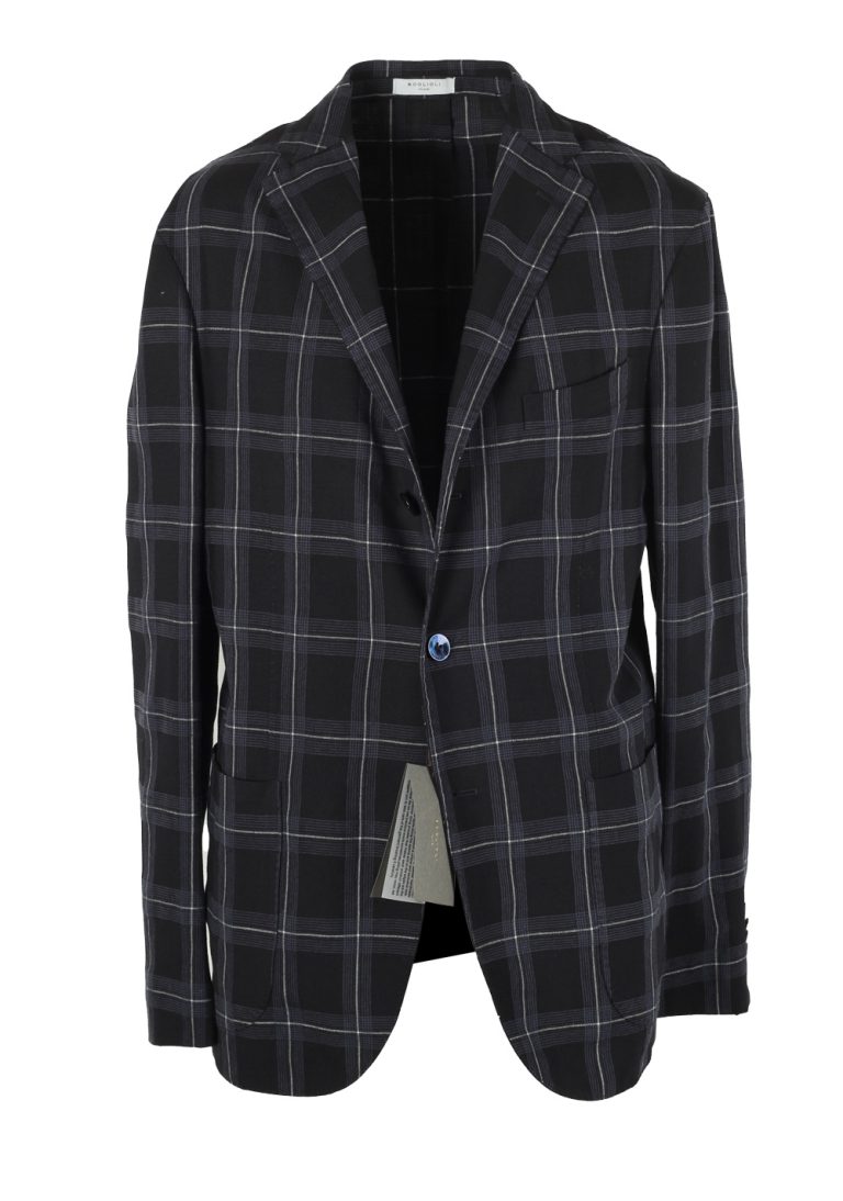 Boglioli K Jacket Black Checked Sport Coat Size 50 / 40R U.S. - thumbnail | Costume Limité
