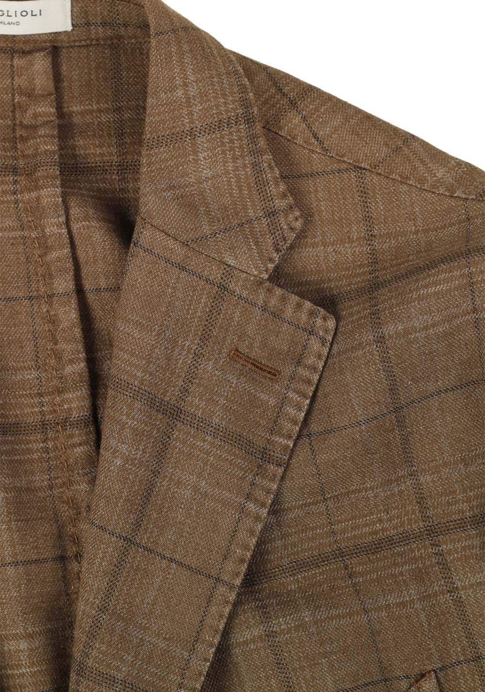 Boglioli K Jacket Brown Checked Sport Coat Size 52 / 42R U.S. | Costume Limité