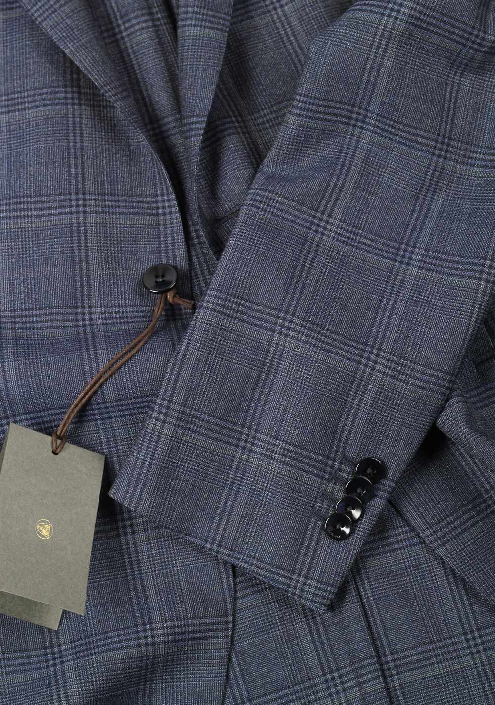 Boglioli K Jacket Blue Checked Suit Size 52 / 42R U.S. | Costume Limité