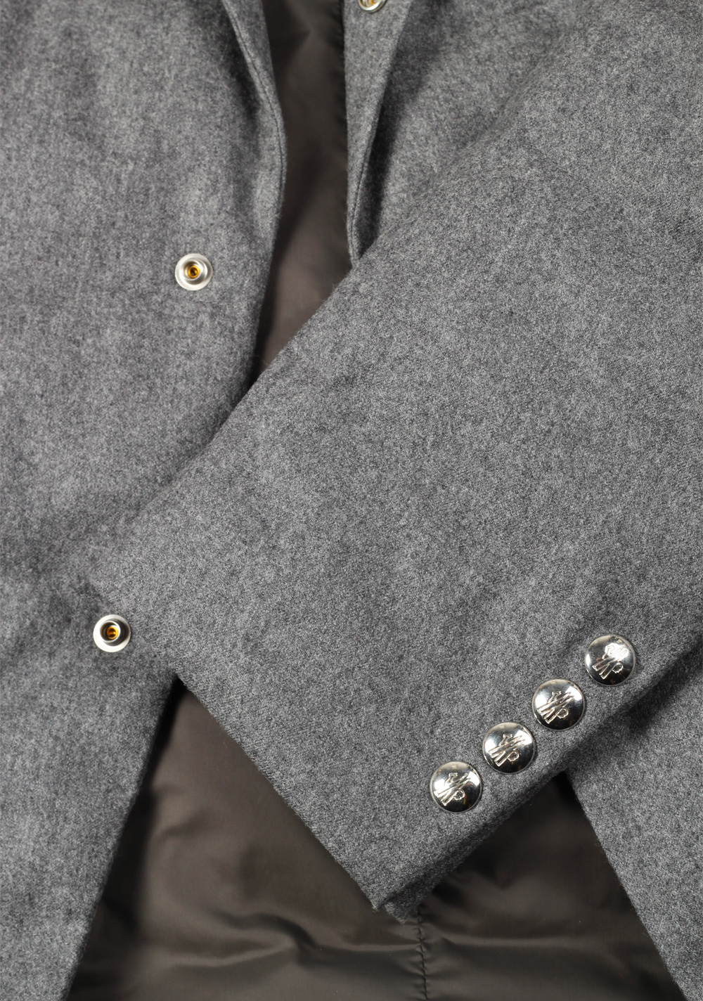 Moncler Heliere Gray Coat Jacket Size 2 / M / 48 / 38R U.S. | Costume Limité
