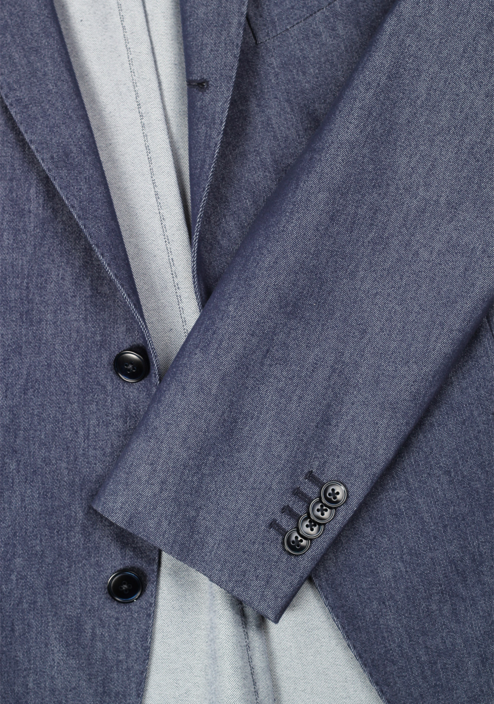 Boglioli K Jacket Blue Denim Sport Coat Size 50 / 40R U.S. | Costume Limité