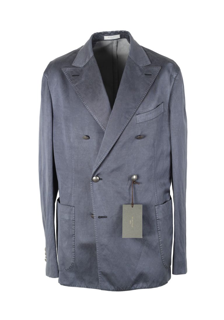 Boglioli K Jacket Blue Double Breasted Sport Coat Size 50 / 40R U.S. - thumbnail | Costume Limité