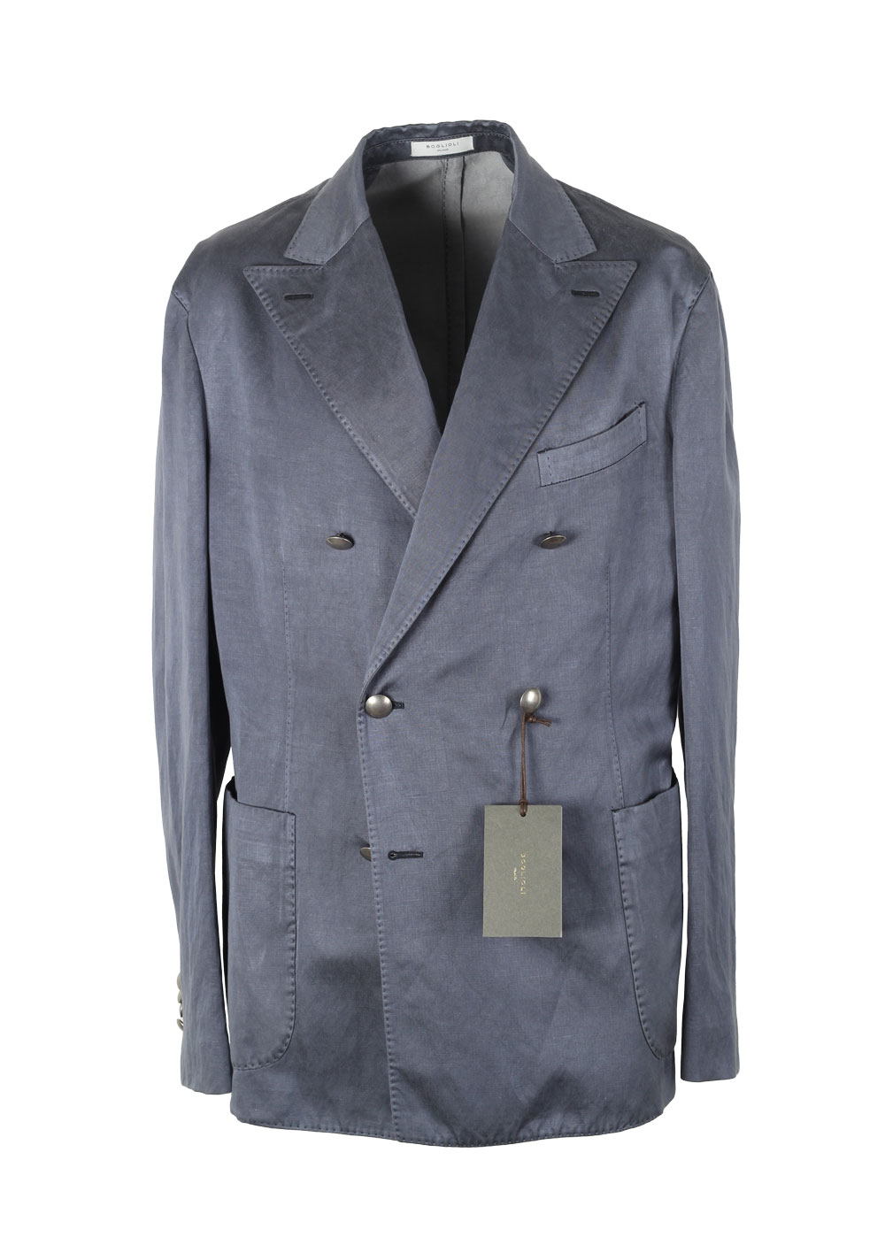 Boglioli K Jacket Blue Double Breasted Sport Coat Size 50 / 40R U.S. | Costume Limité